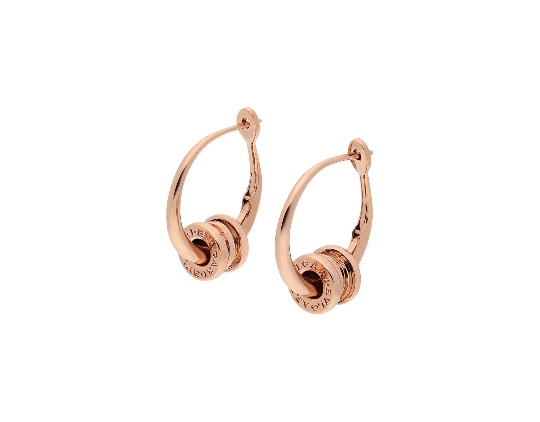 bvlgari silver hoop earrings