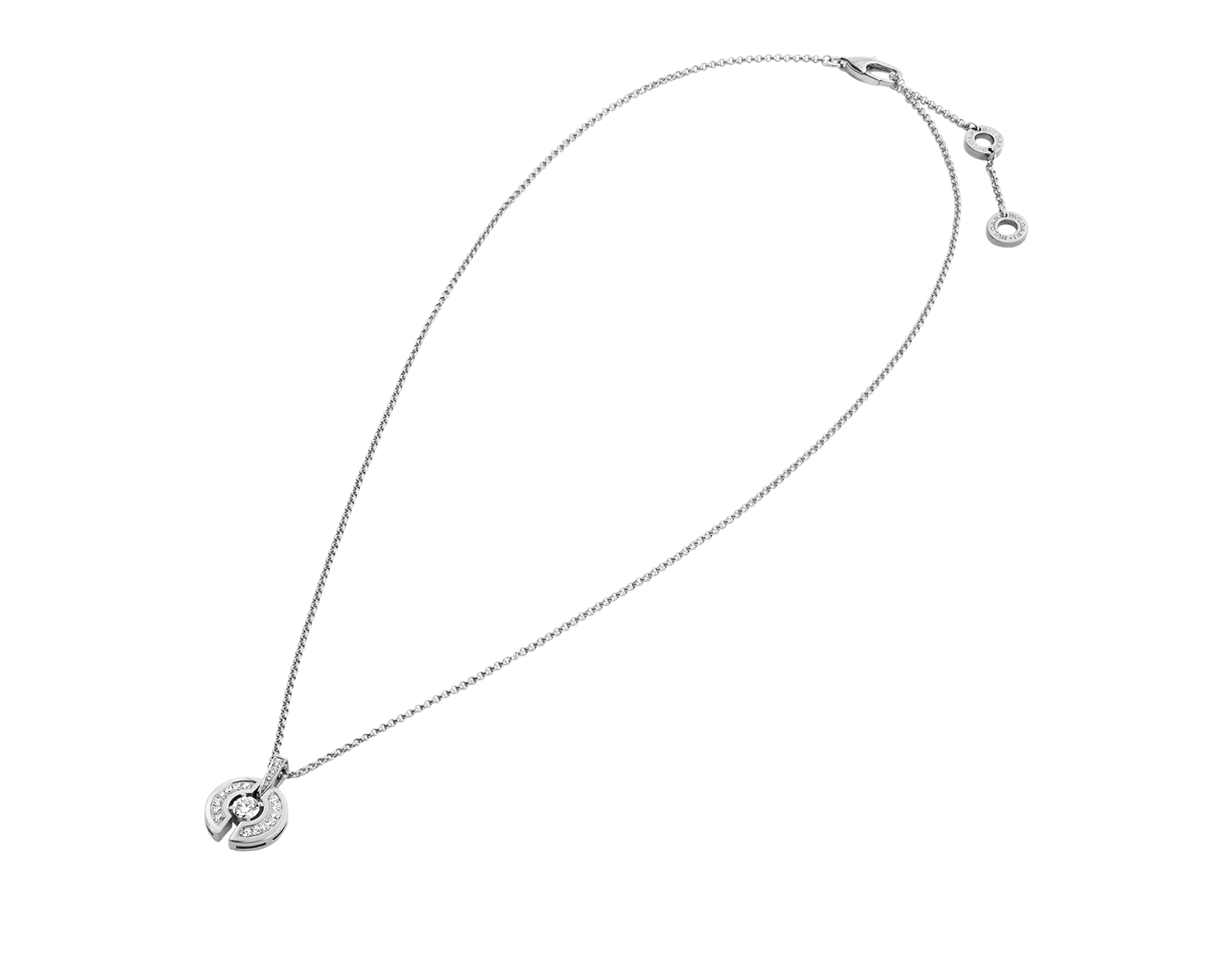 bvlgari parentesi diamond pendant