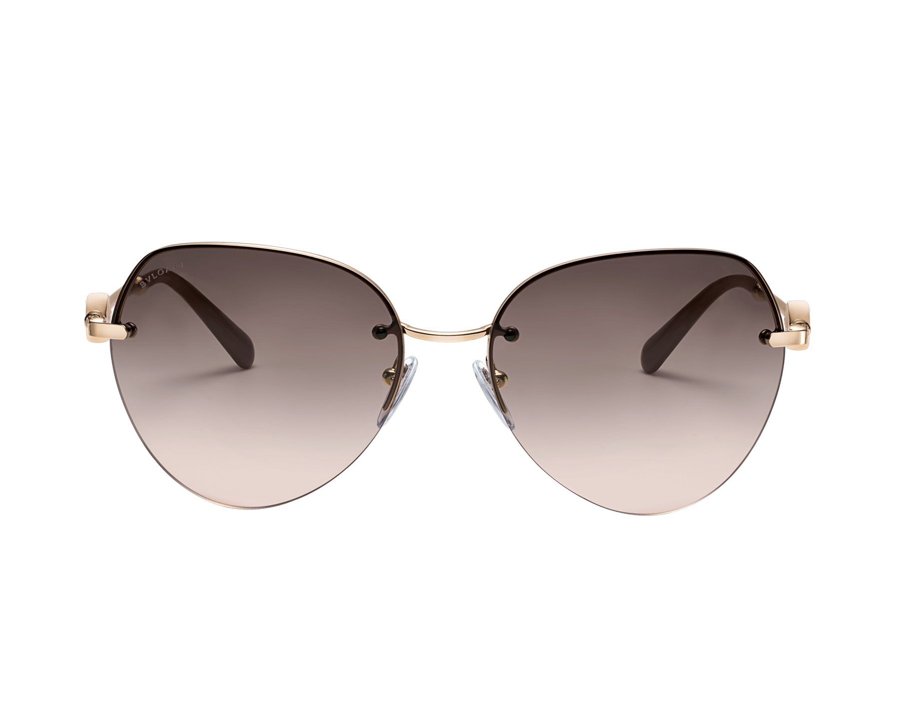 bvlgari rimless sunglasses
