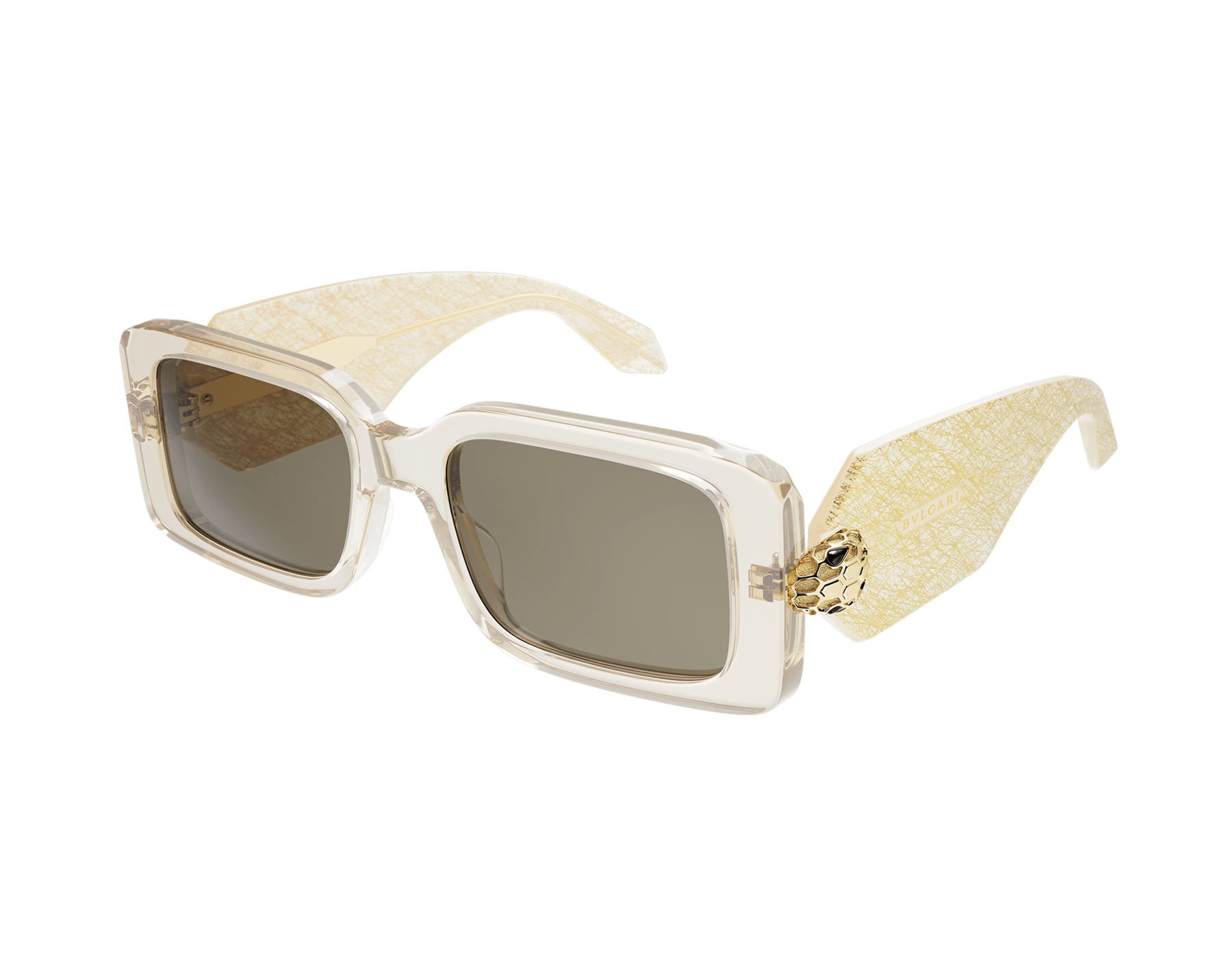 Serpenti Forever rectangular acetate sunglasses with enamelled snakehead embellishment 904381 image 1