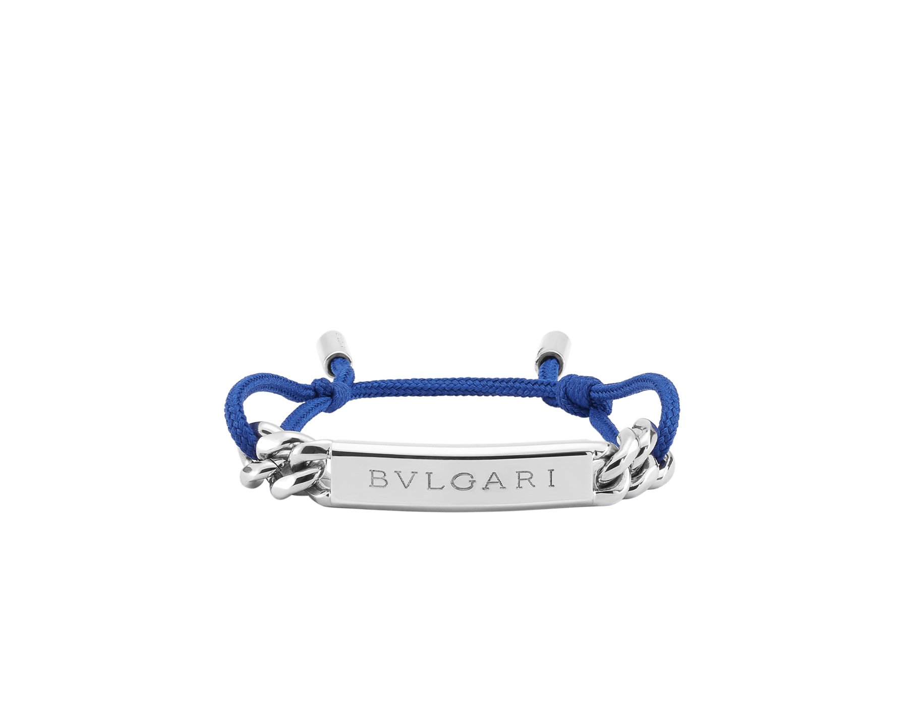 Bracciale Bvlgari Bvlgari con cordoncino in tessuto nero. Iconica targhetta placcata oro con logo BVLGARI. BVLGARISTRING image 1