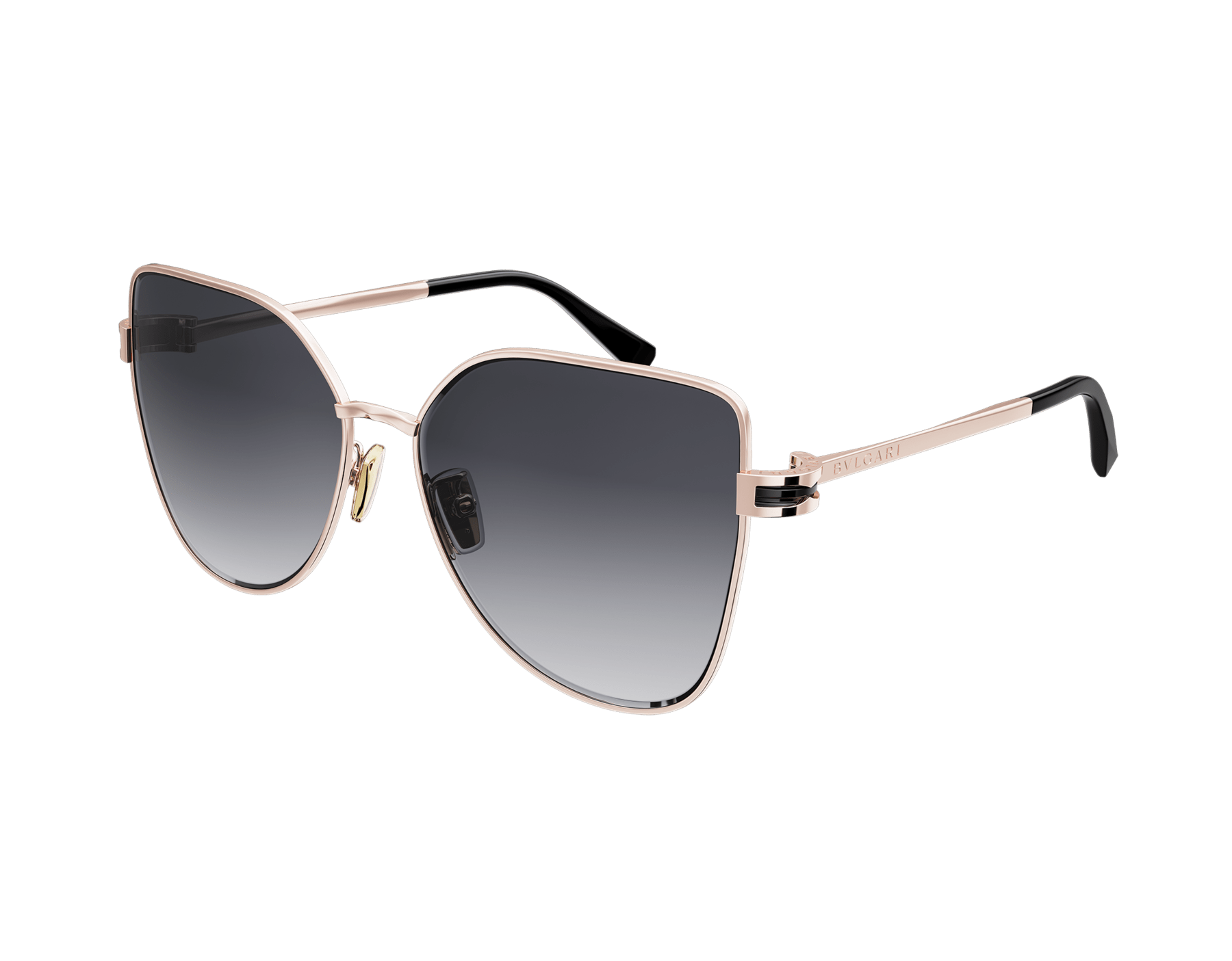 B.zero1 square metal sunglasses with Tubogas decor on the temples 904390 image 1