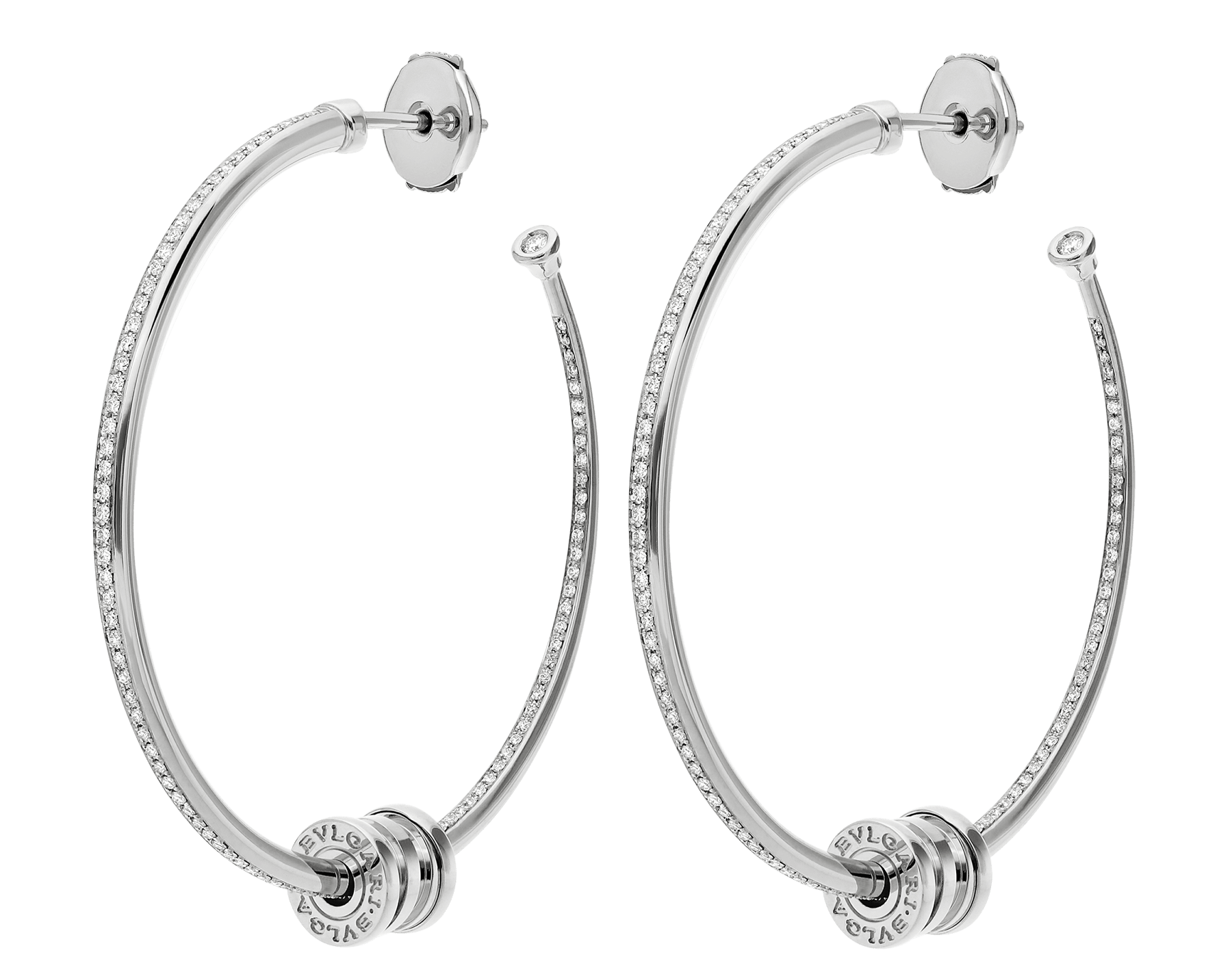 bulgari large hoop earrings