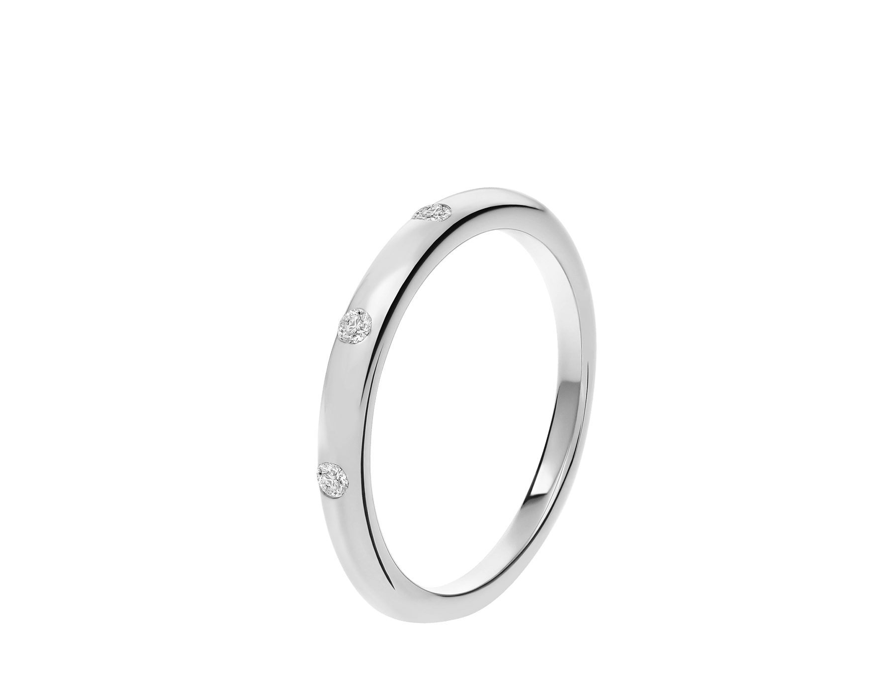 Platinum Fedi Ring with 0.06 ct Diamonds | Bulgari Official Store