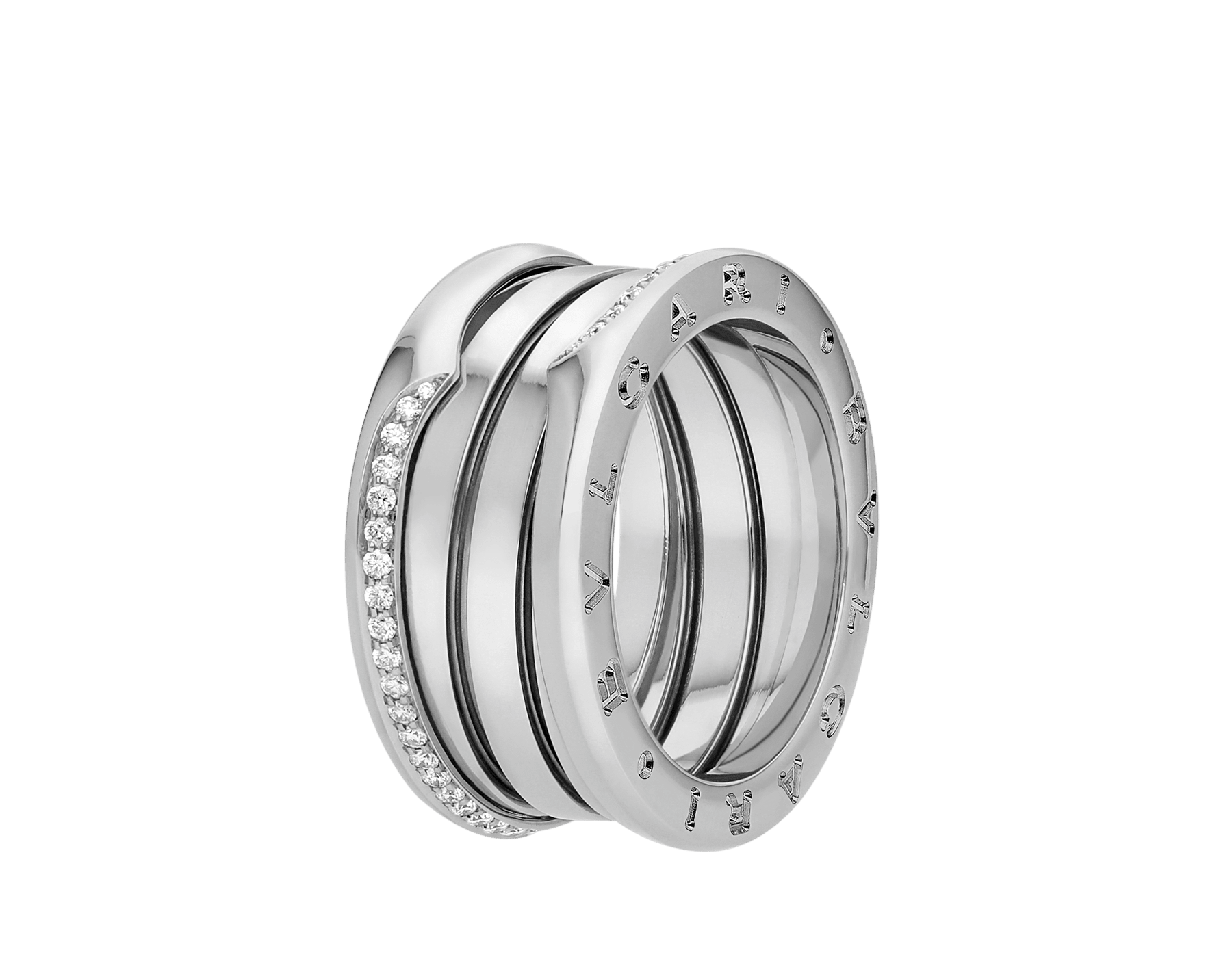 ブルガリ BVLGARI ビー・ゼロワン リング １８Kホワイトゴールド 