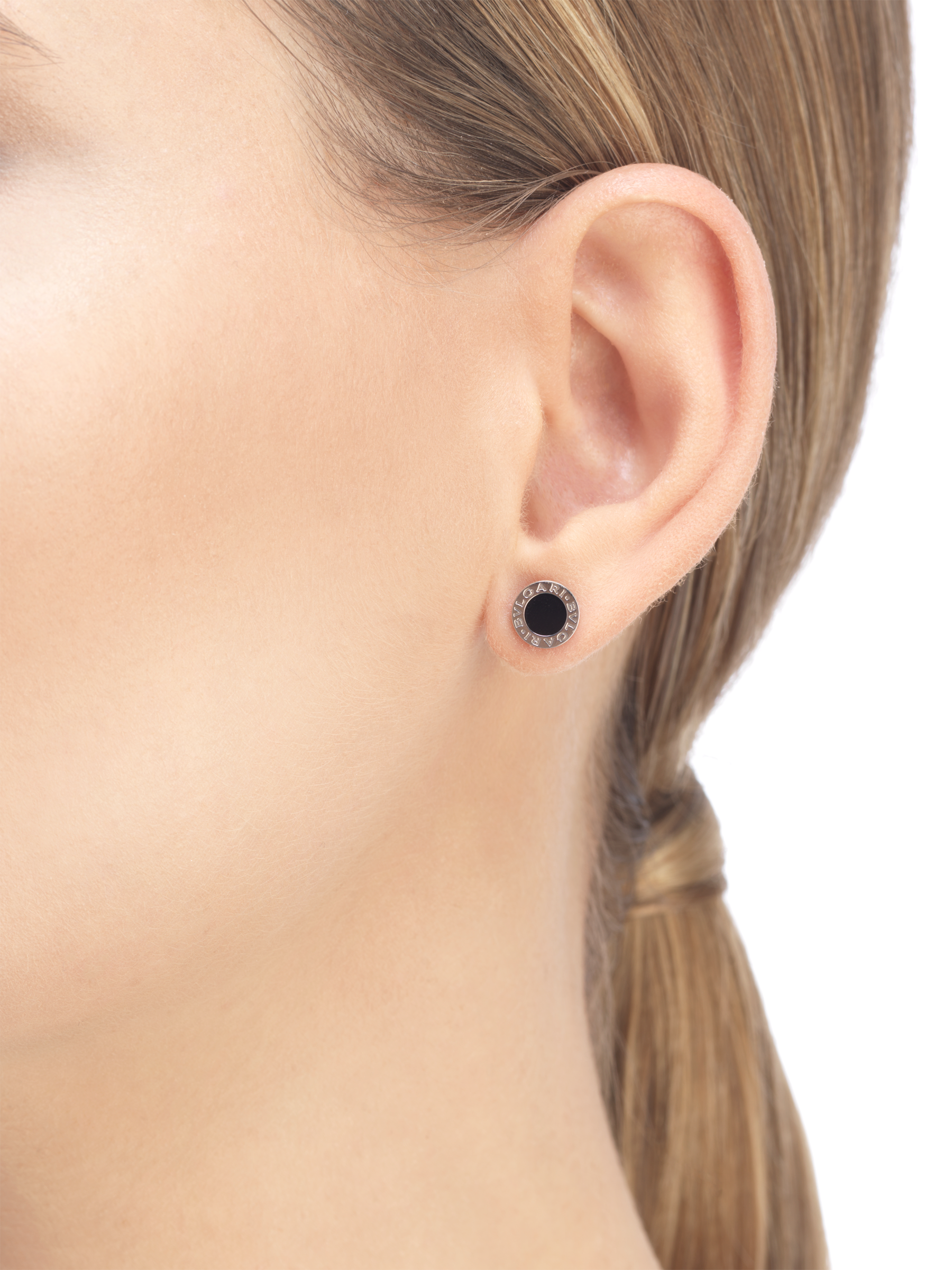 bvlgari black onyx earrings