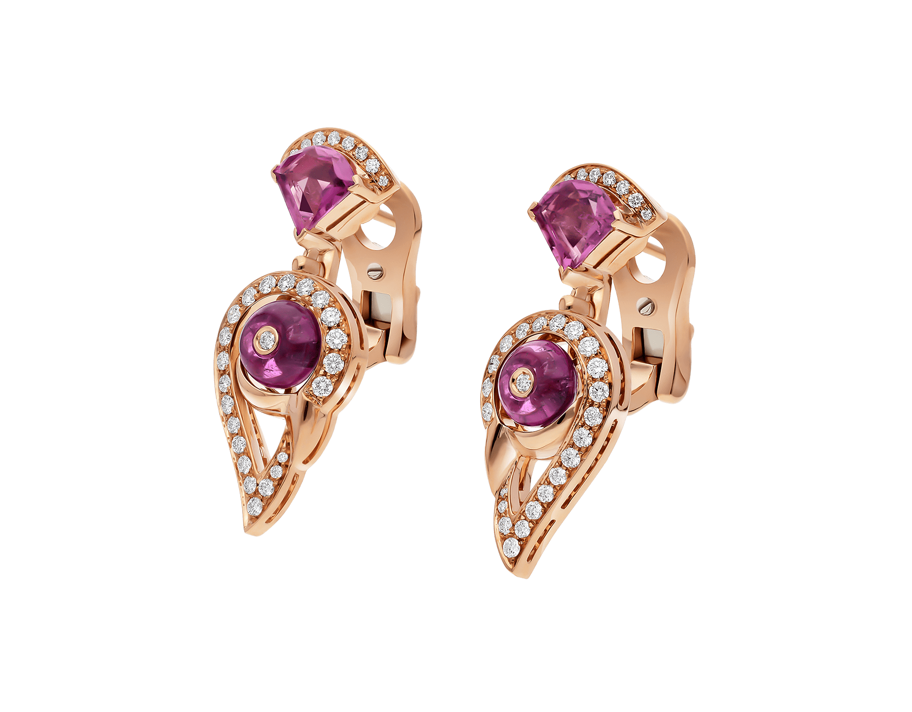 bulgari rubellite earrings