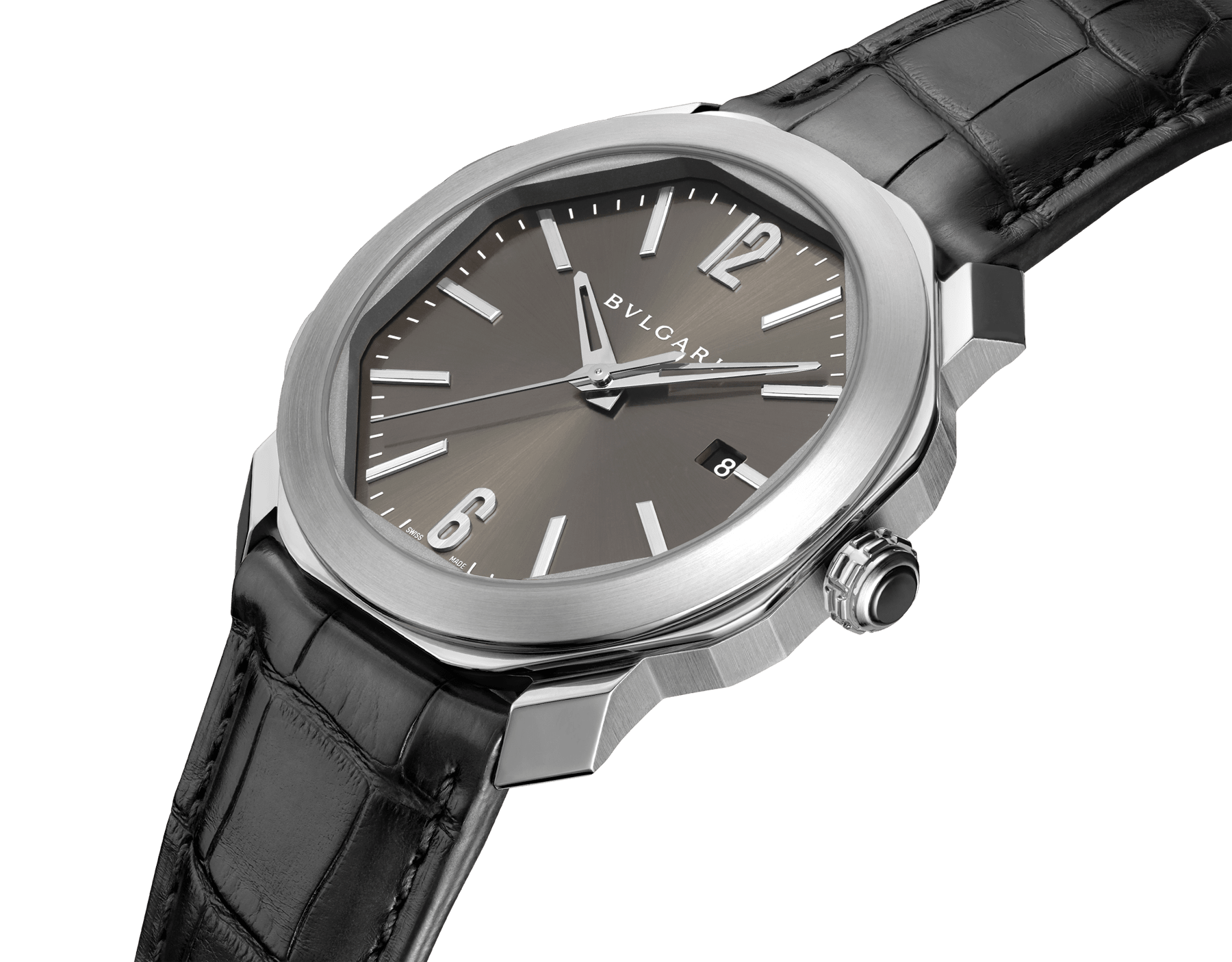 bvlgari stainless steel back water resistant