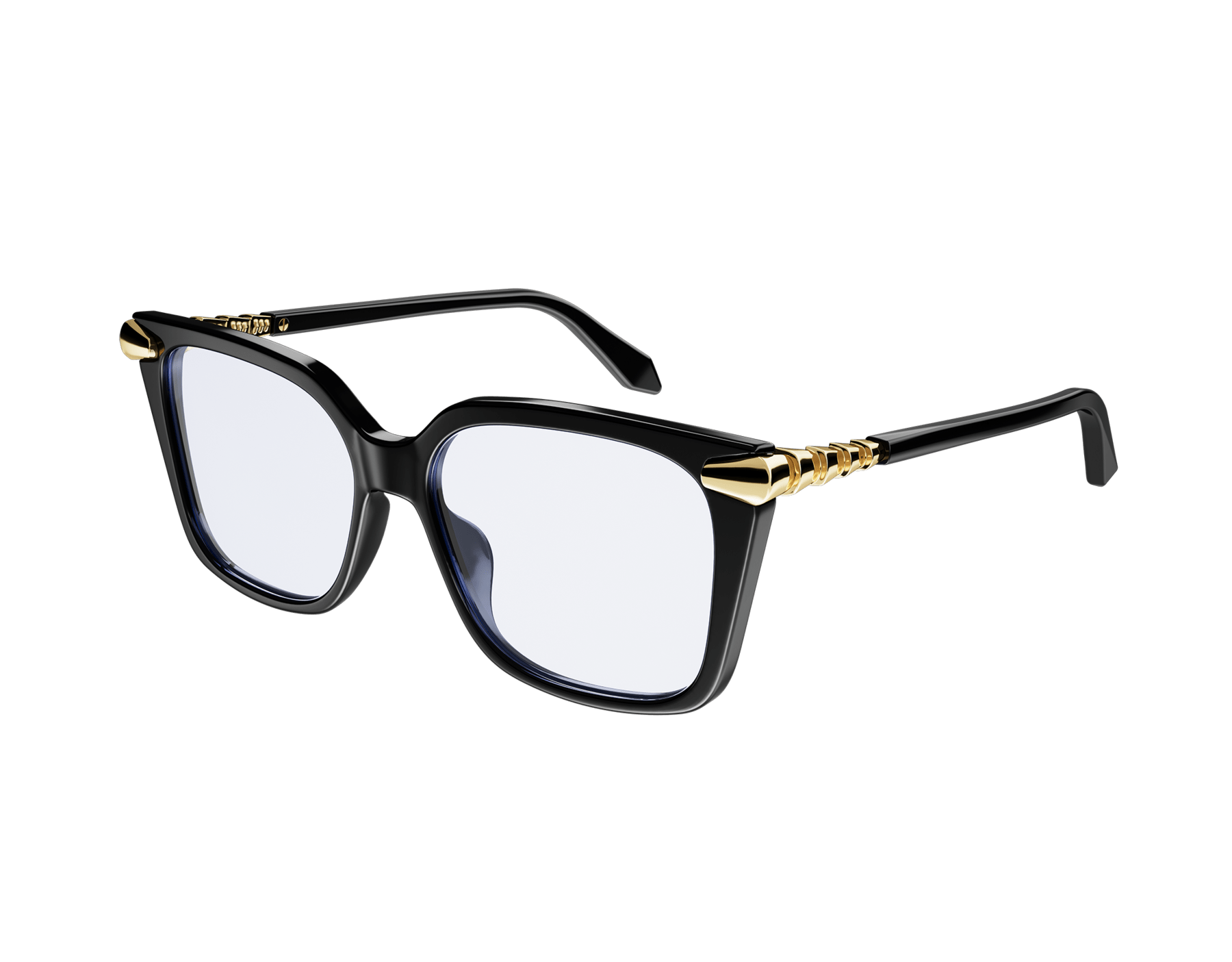 Serpenti Viper rectangular acetate glasses with jewellery-inspired scale motif 904395 image 1