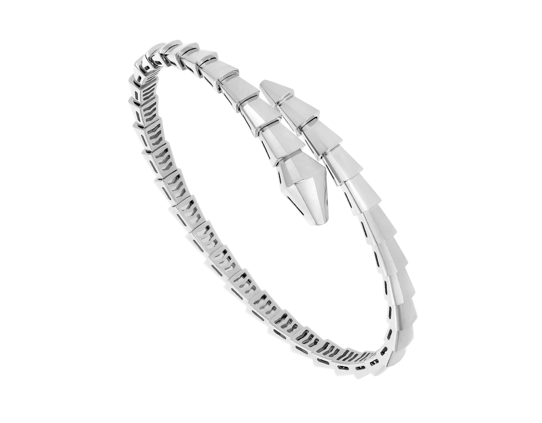 Serpenti Viper one-coil 18 kt white gold bracelet BR860037 image 1