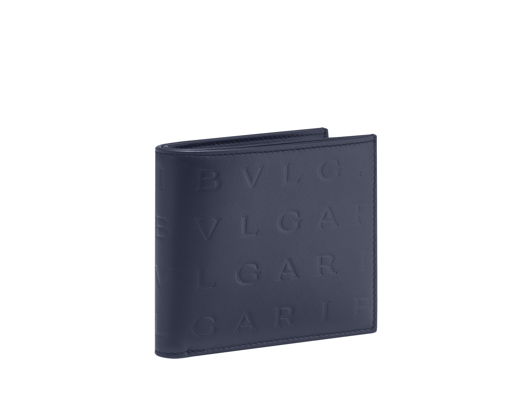 Bulgari Logo Infinitum Bifold Compact Wallet