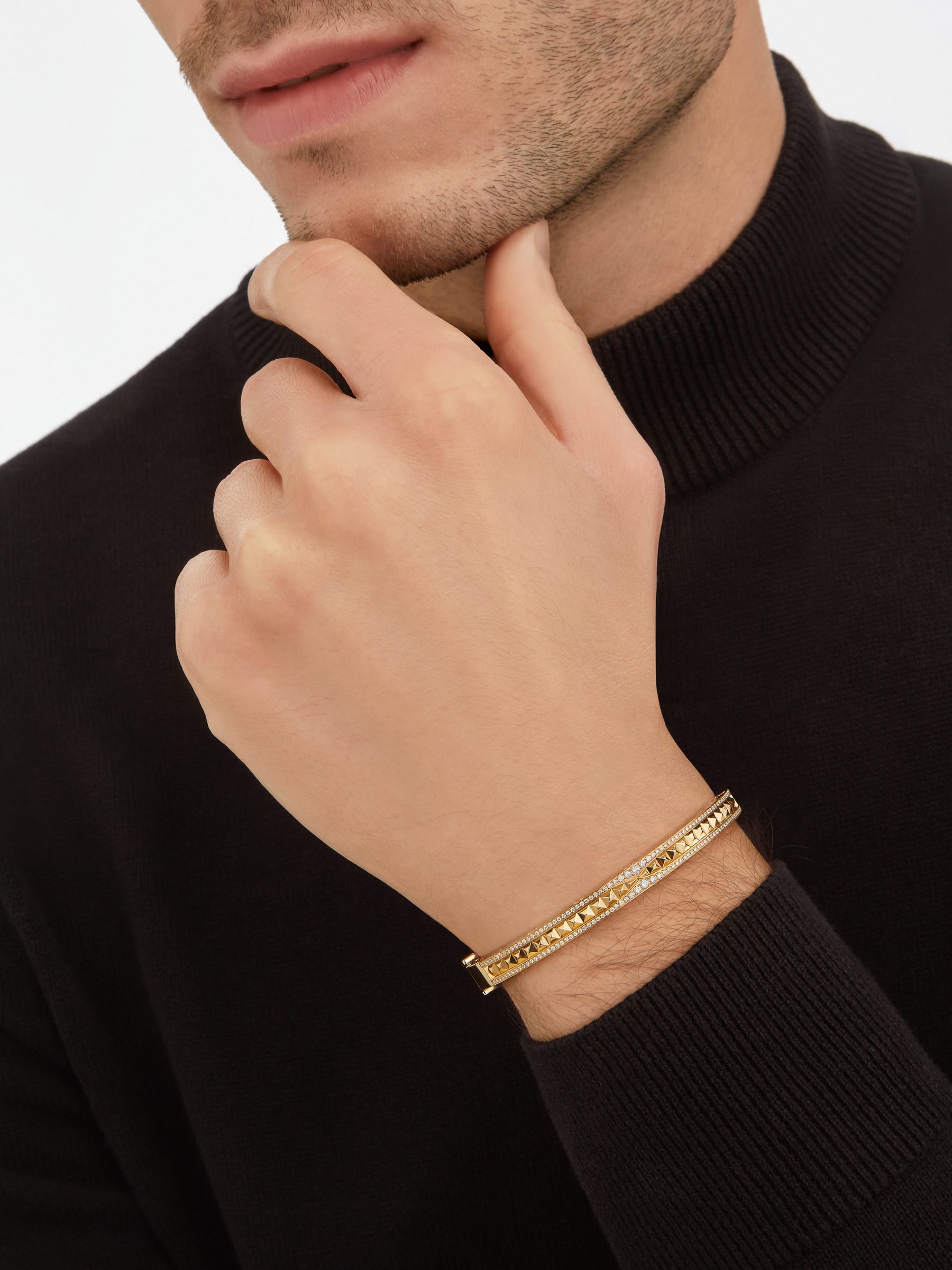 BVLGARI bracelet in 18kt pink gold with diamond-like carbon coated steel | Bvlgari  bracelet, Bulgari jewelry, Bvlgari jewelry