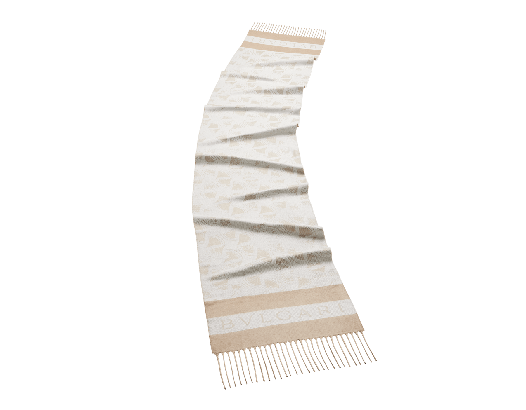 Diva Impression stole in fine natural beige silk. Made of 100% silk. DIVAIMPRESSION-ST image 1
