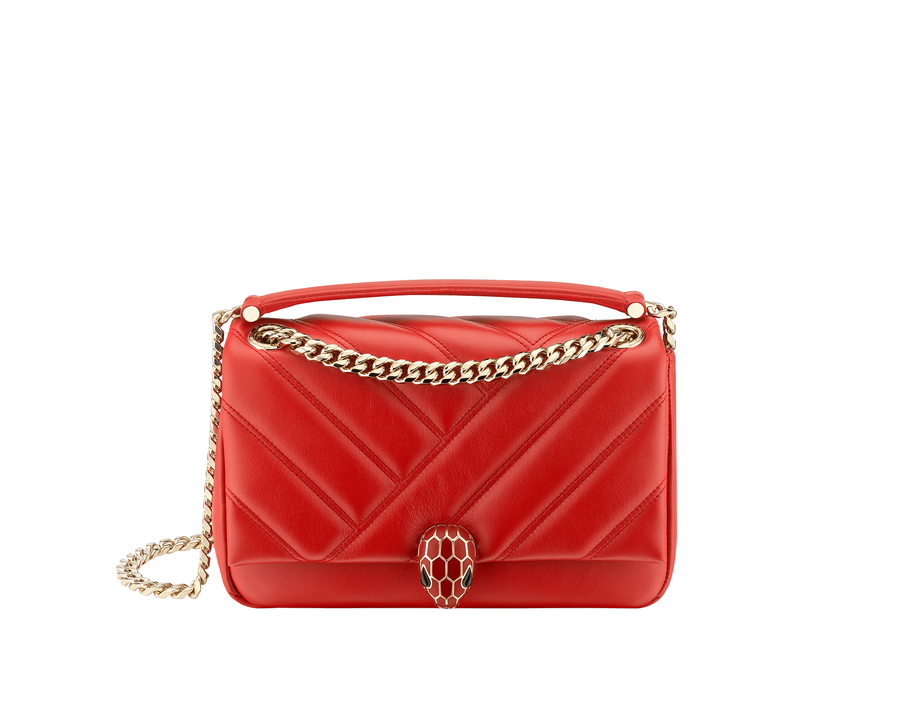 bvlgari serpenti bag red