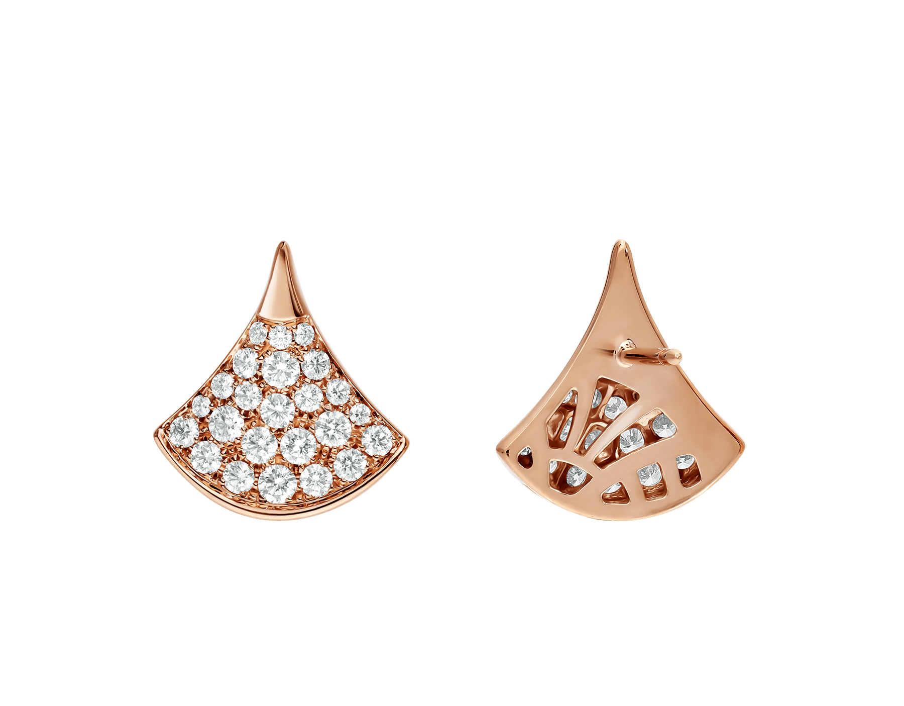 bulgari diva pave diamond earrings