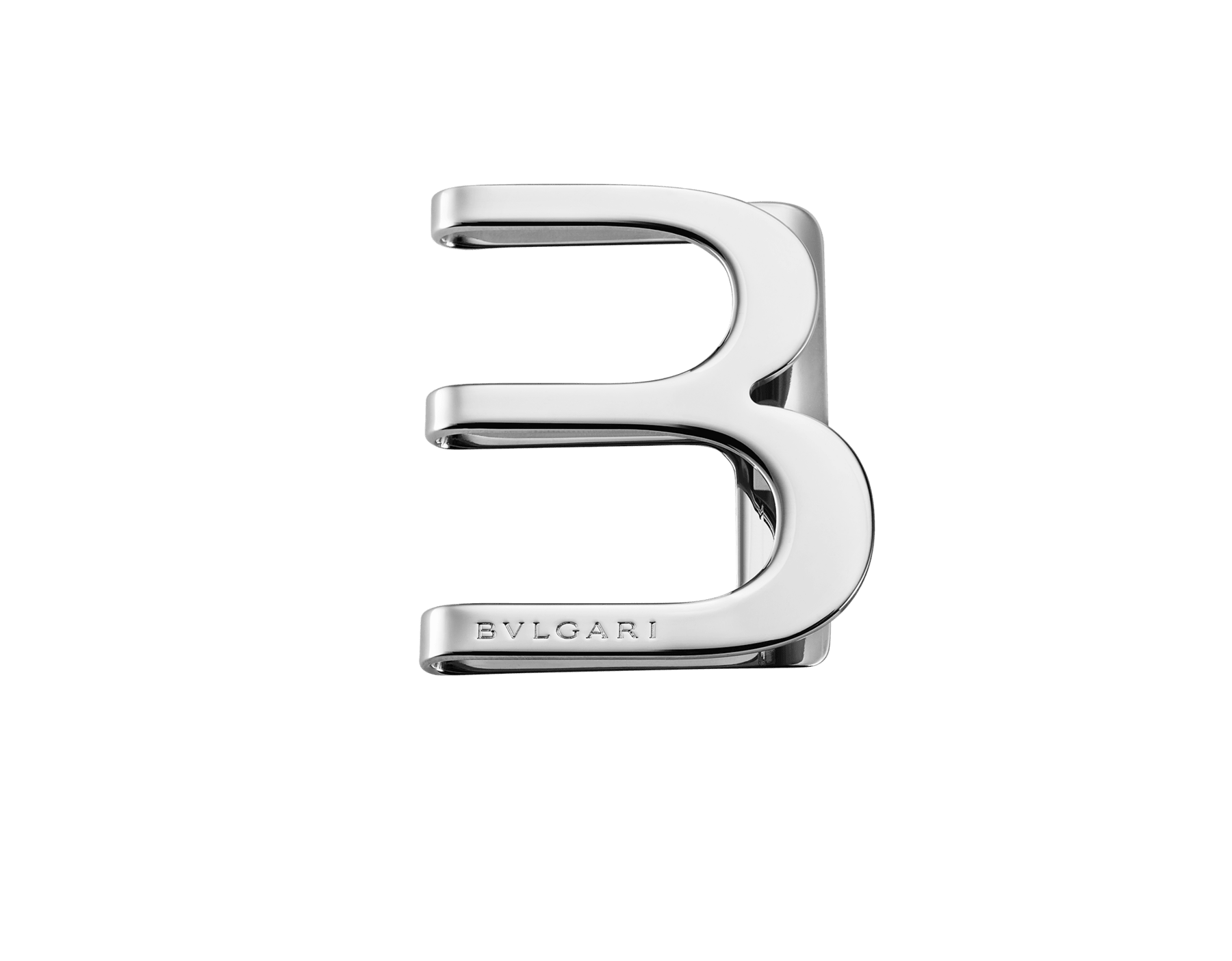 B Bar tie clip in light gold-finished metal. B-BAR image 1