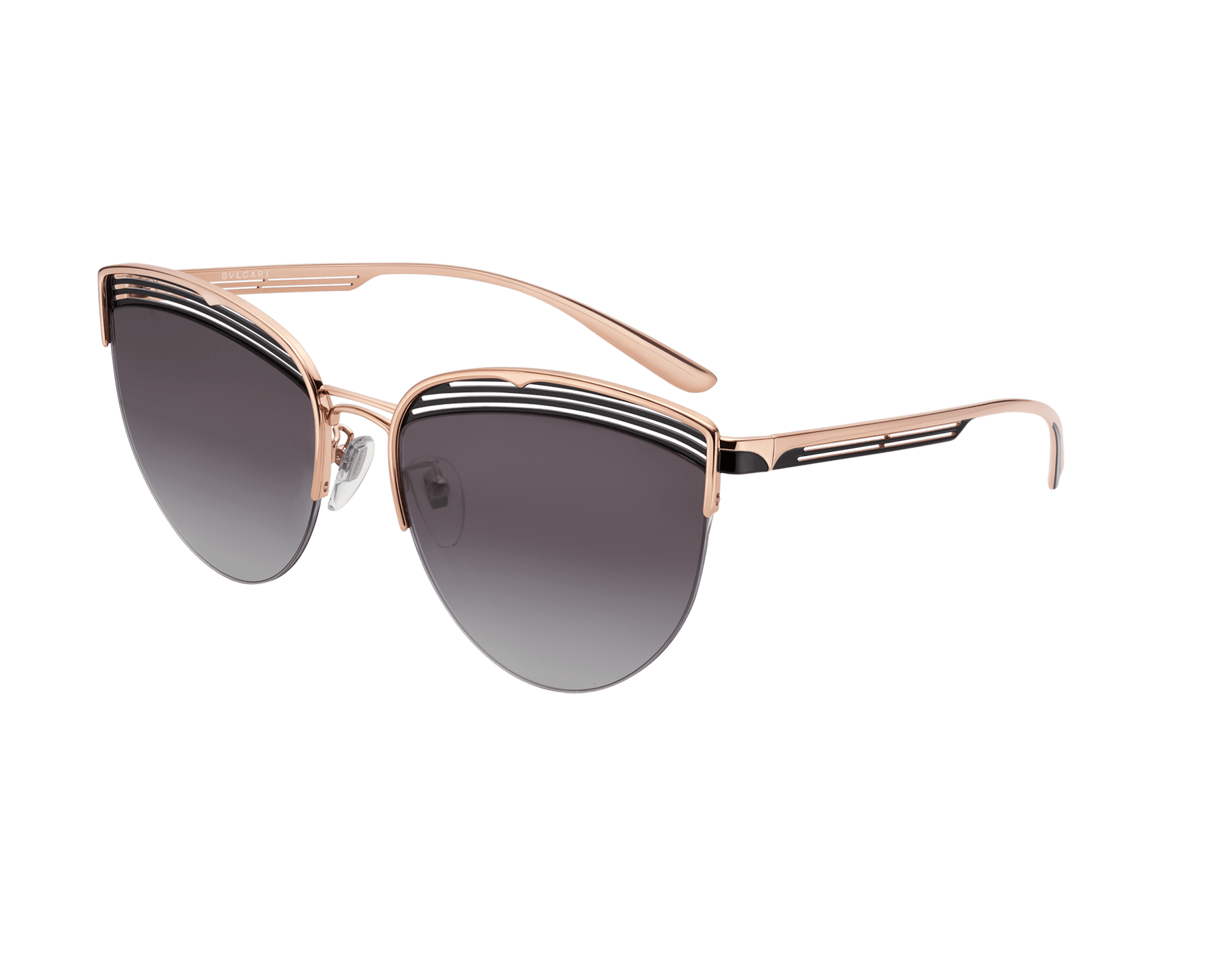 bvlgari rimless sunglasses