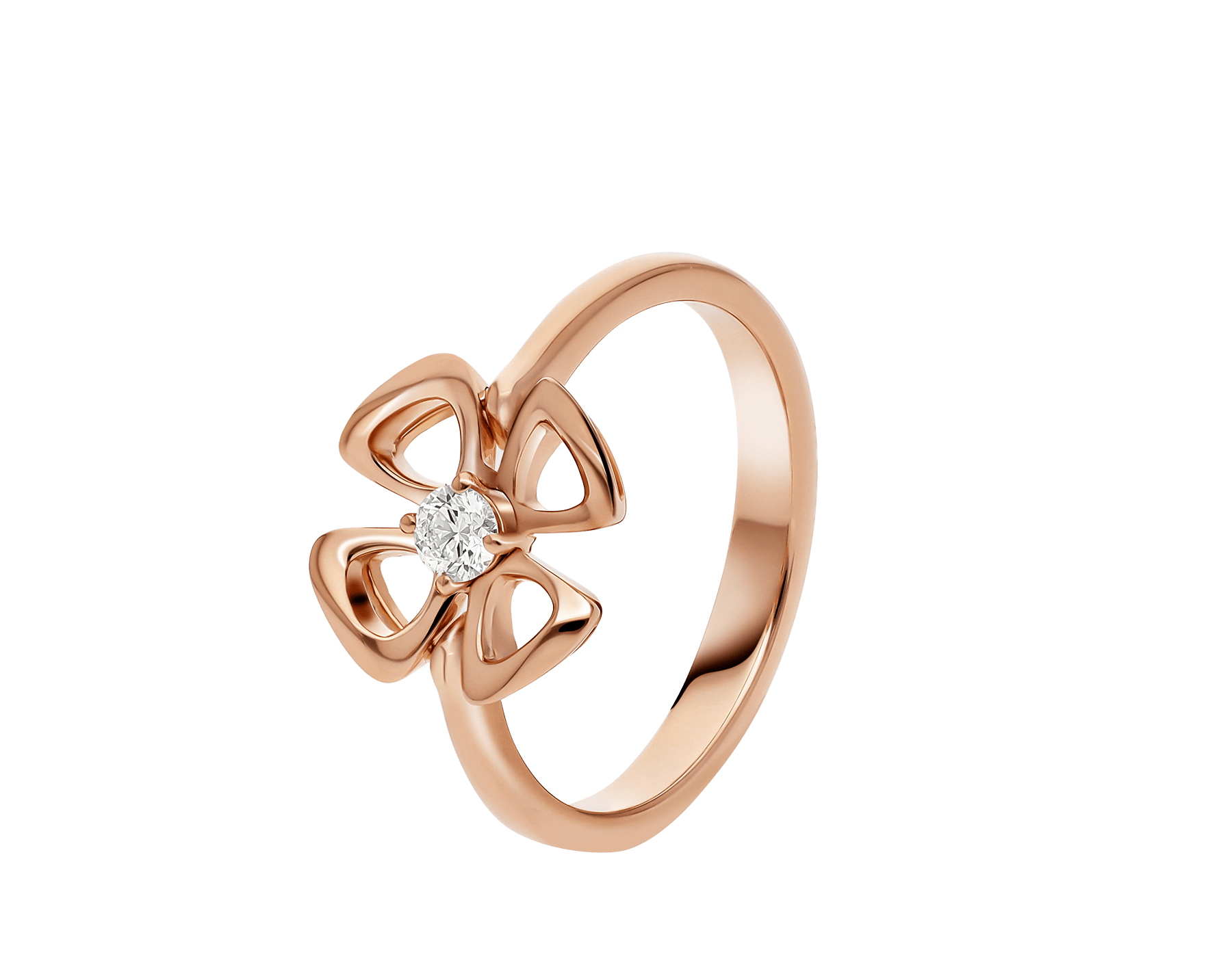 Rose gold Fiorever Ring with  ct Diamonds | Bulgari Official Store