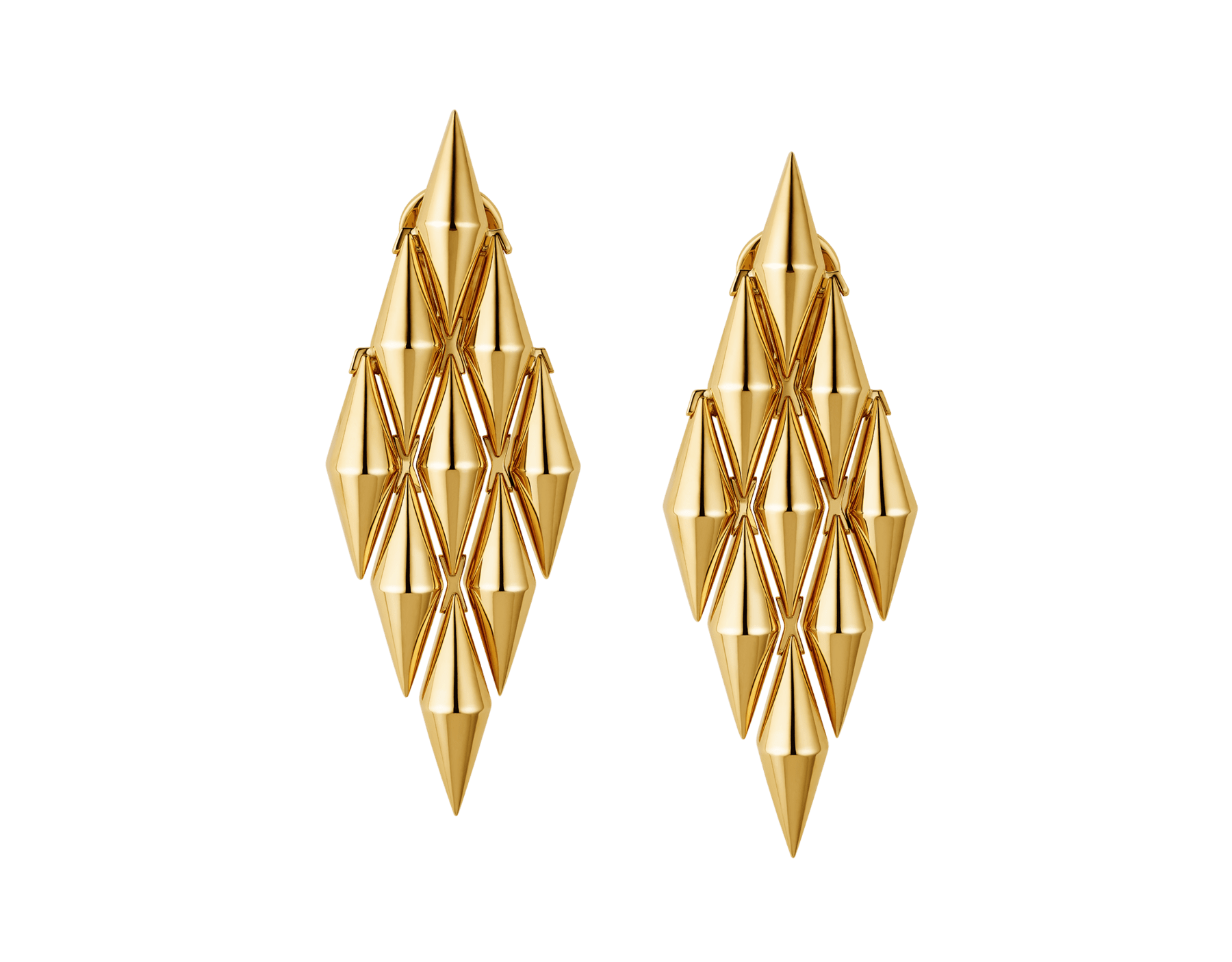 Vimini 18 kt yellow gold earrings. Archive 01 of the Bvlgari Eternal collection 362302 image 1