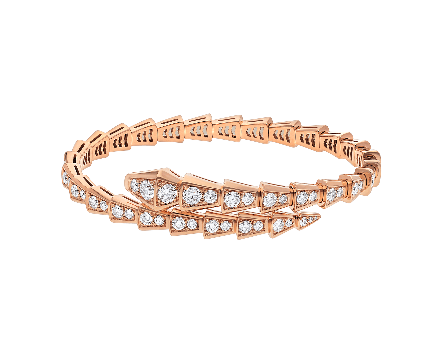 Rose gold Serpenti Seduttori Bracelet Blue,Green with 0.5 ct  Sapphires,Diamonds,Malachite | Bulgari Official Store