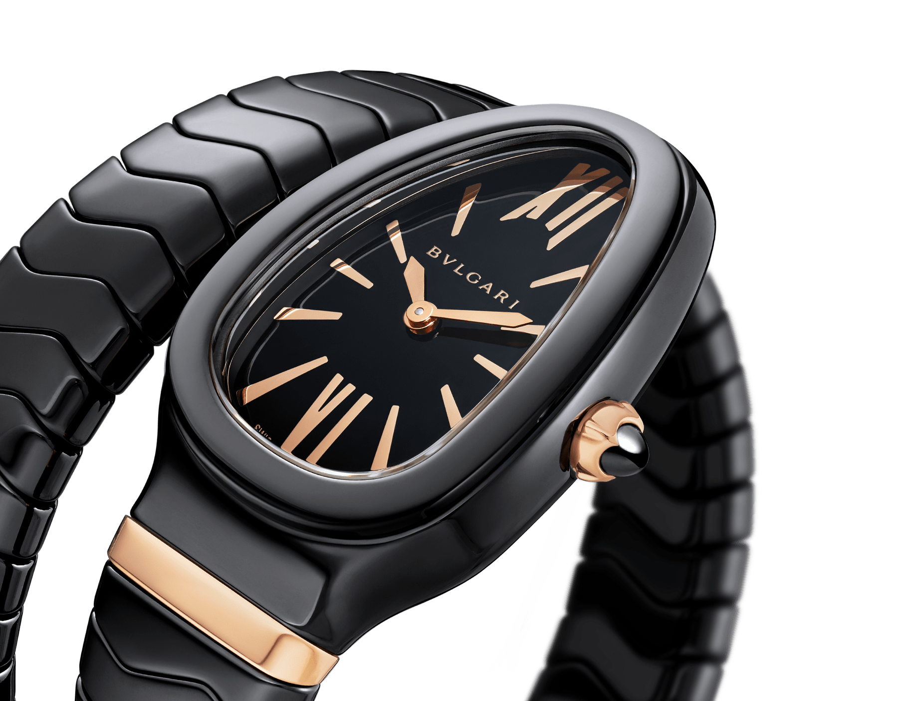 bulgari serpenti spiga ceramic watch