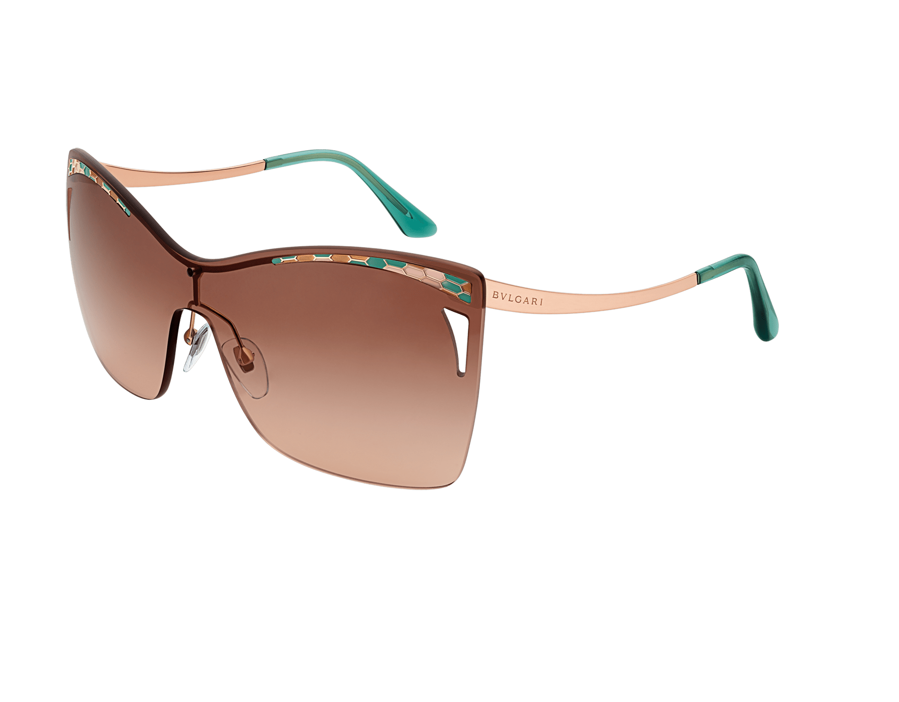 Bulgari Serpenti Eye-bite metal shield sunglasses. 903982 image 1