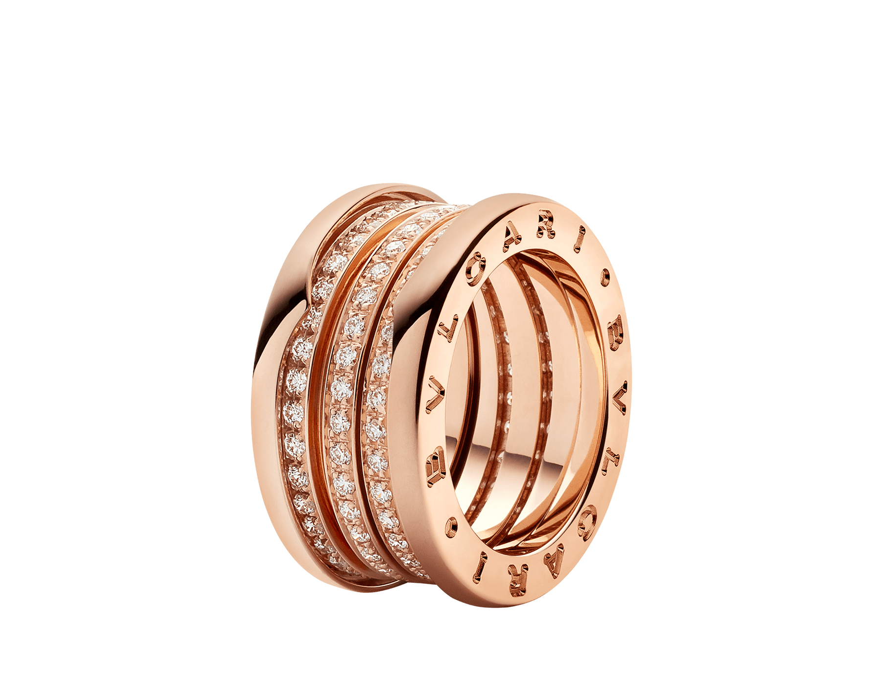 B Zero1 Rose Gold Ring Bvlgari