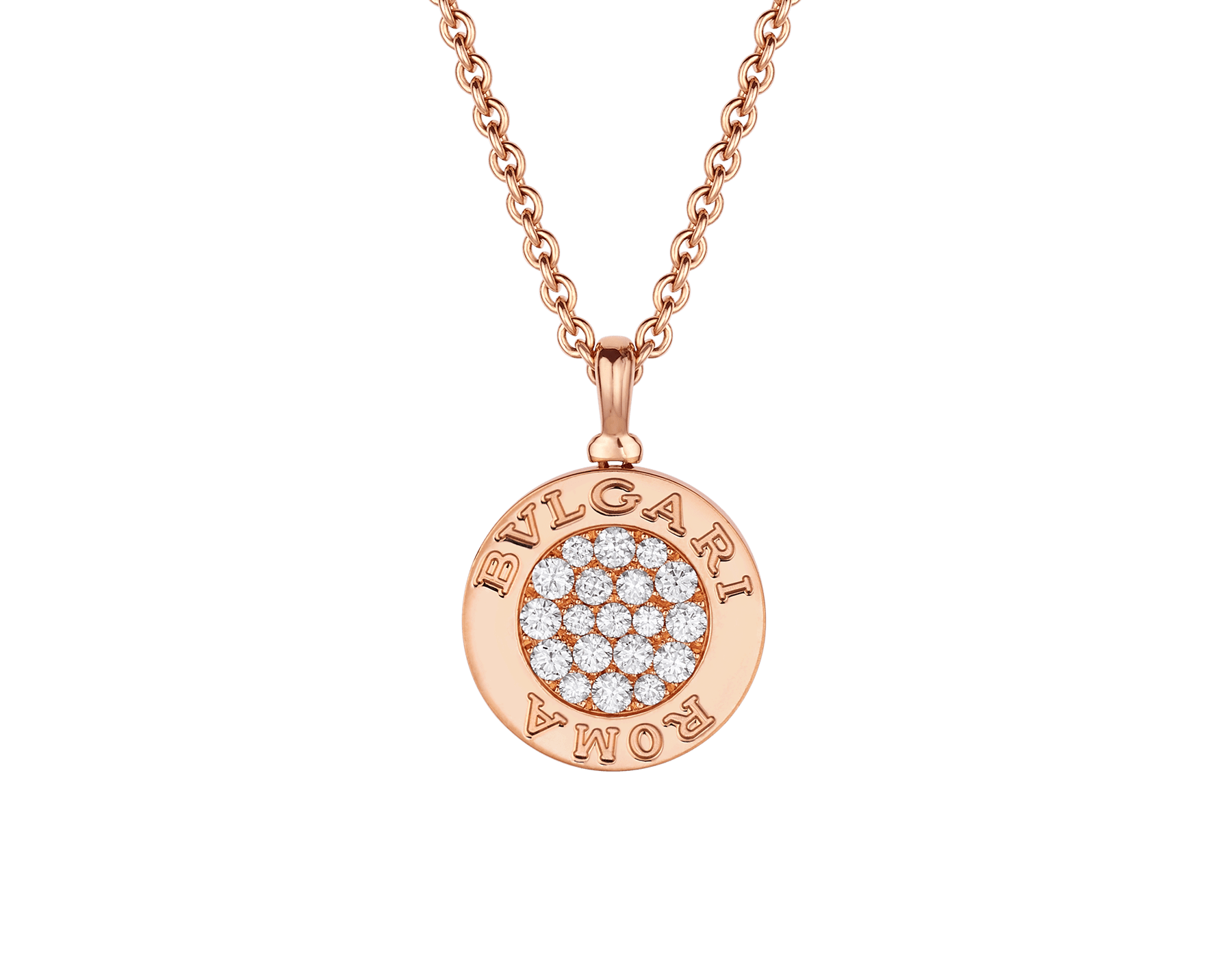 Rose gold BVLGARI BVLGARI Necklace with  ct Diamonds,Mother of Pearl |  Bulgari Official Store