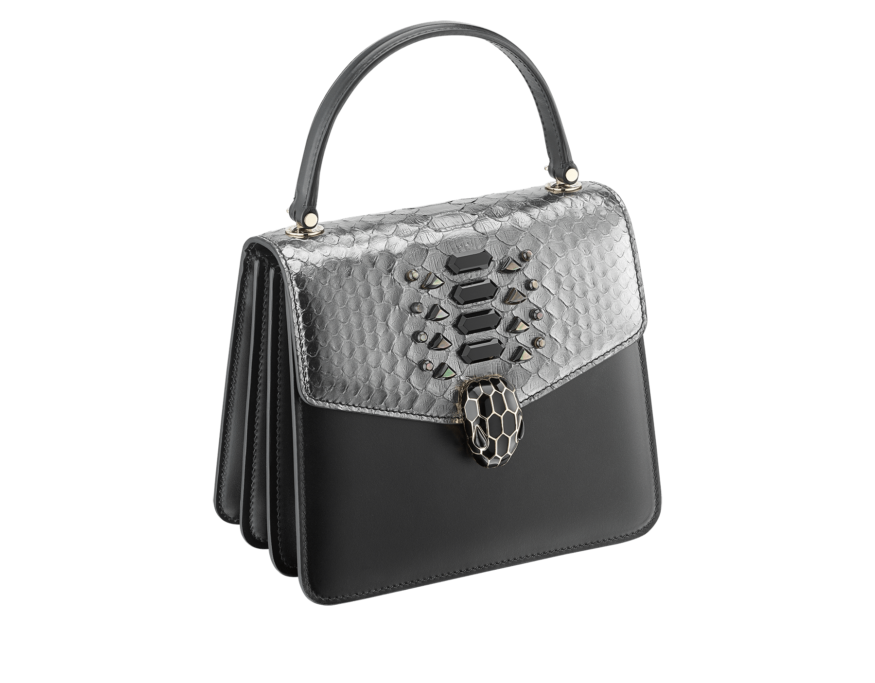black silver crossbody bag