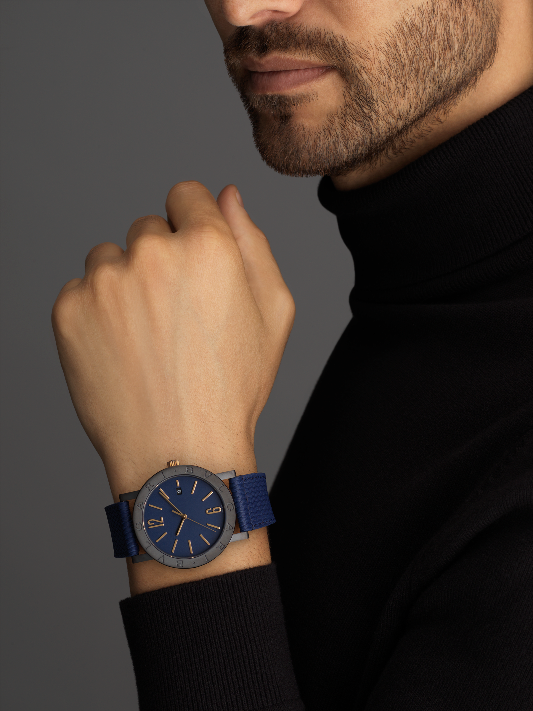 bulgari quadrante blu