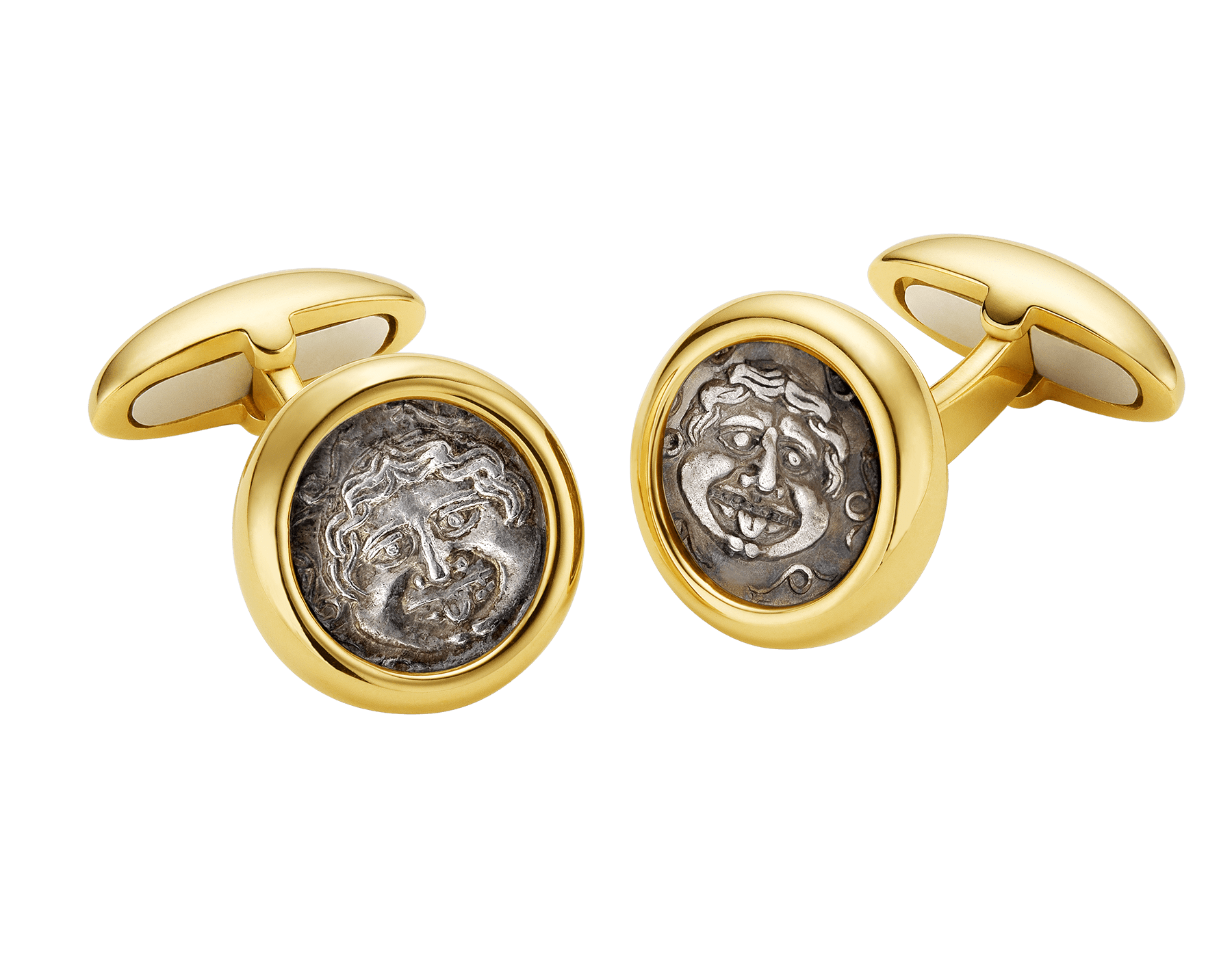 bulgari coin earrings