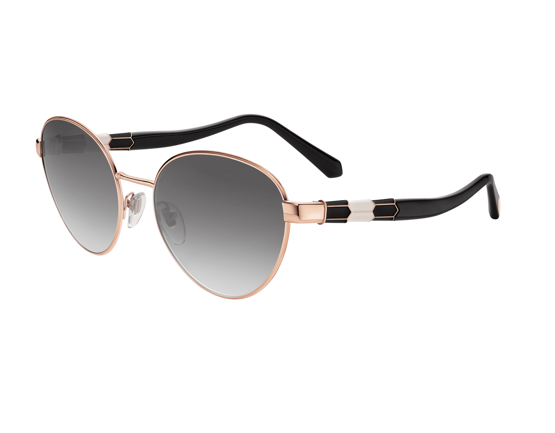 Serpenti "Back to Scale" oval metal sunglasses backtoscale image 1