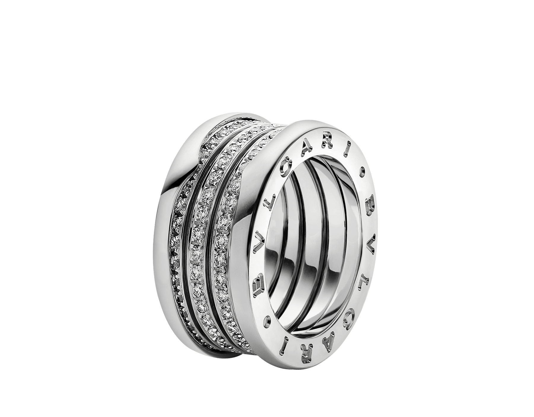 B Zero1 White Gold Ring Bvlgari