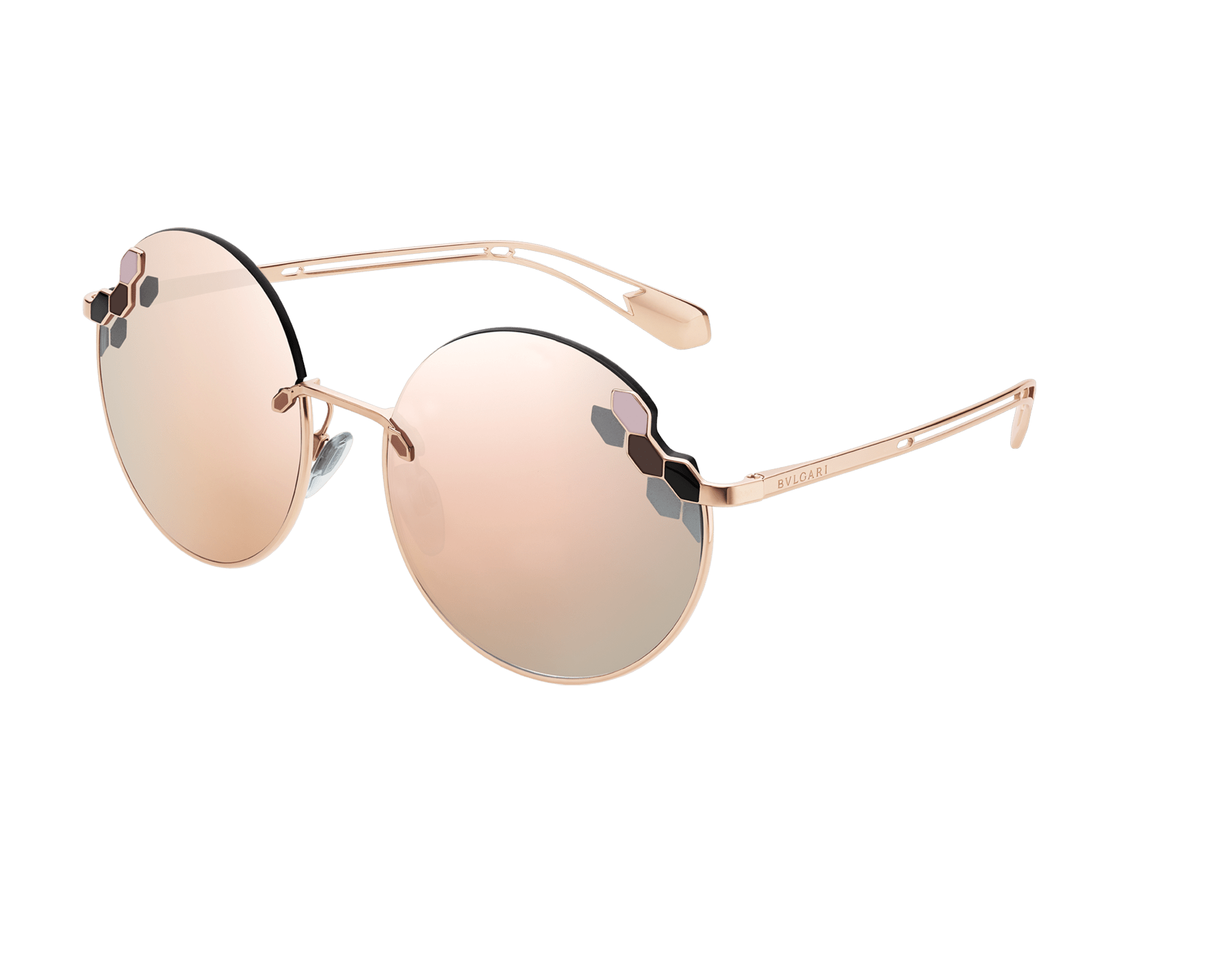 bvlgari round sunglasses