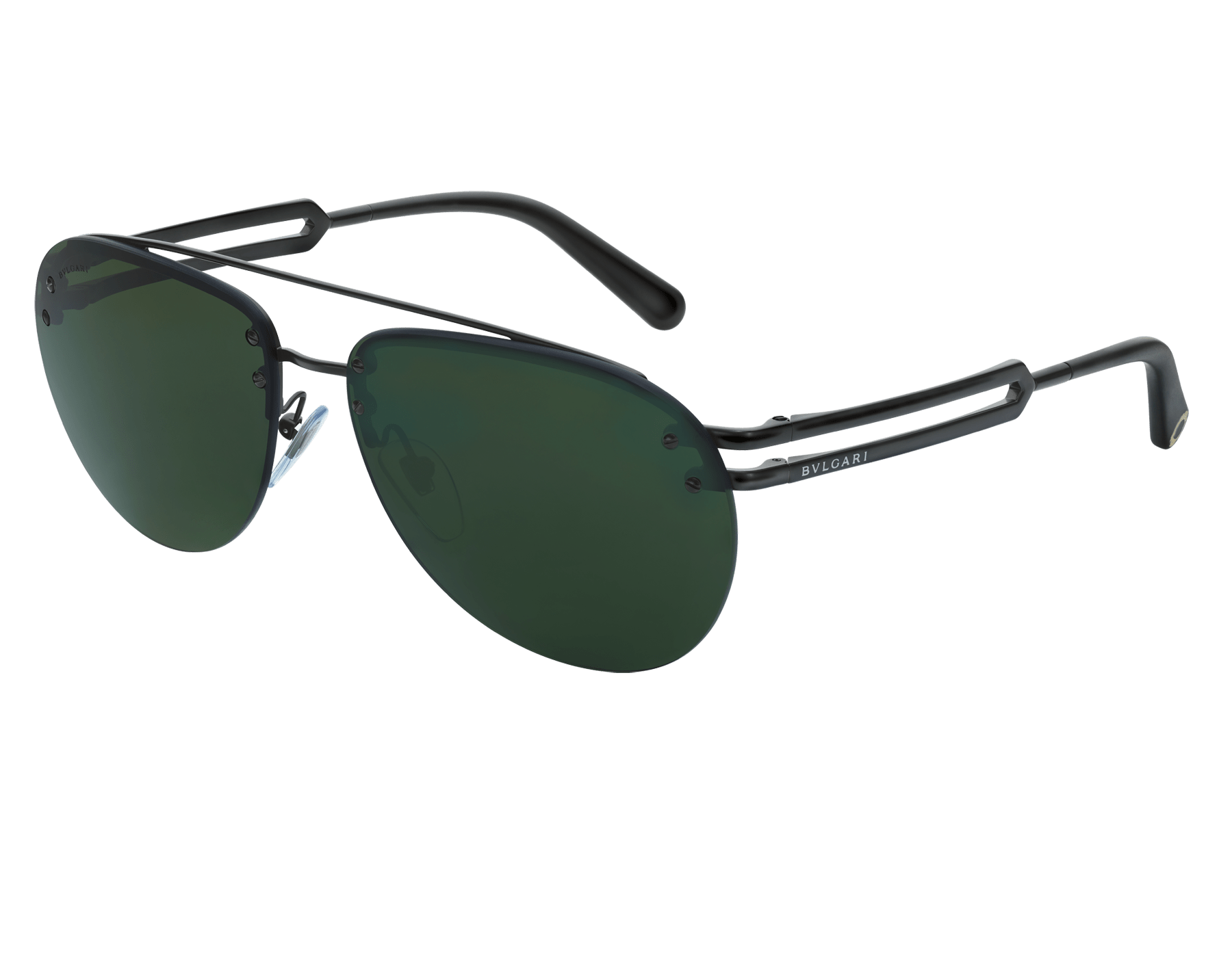 Bvlgari Bvlgari Sonnenbrille aus Metall in Pilotenform mit Doppelsteg. 904044 image 1