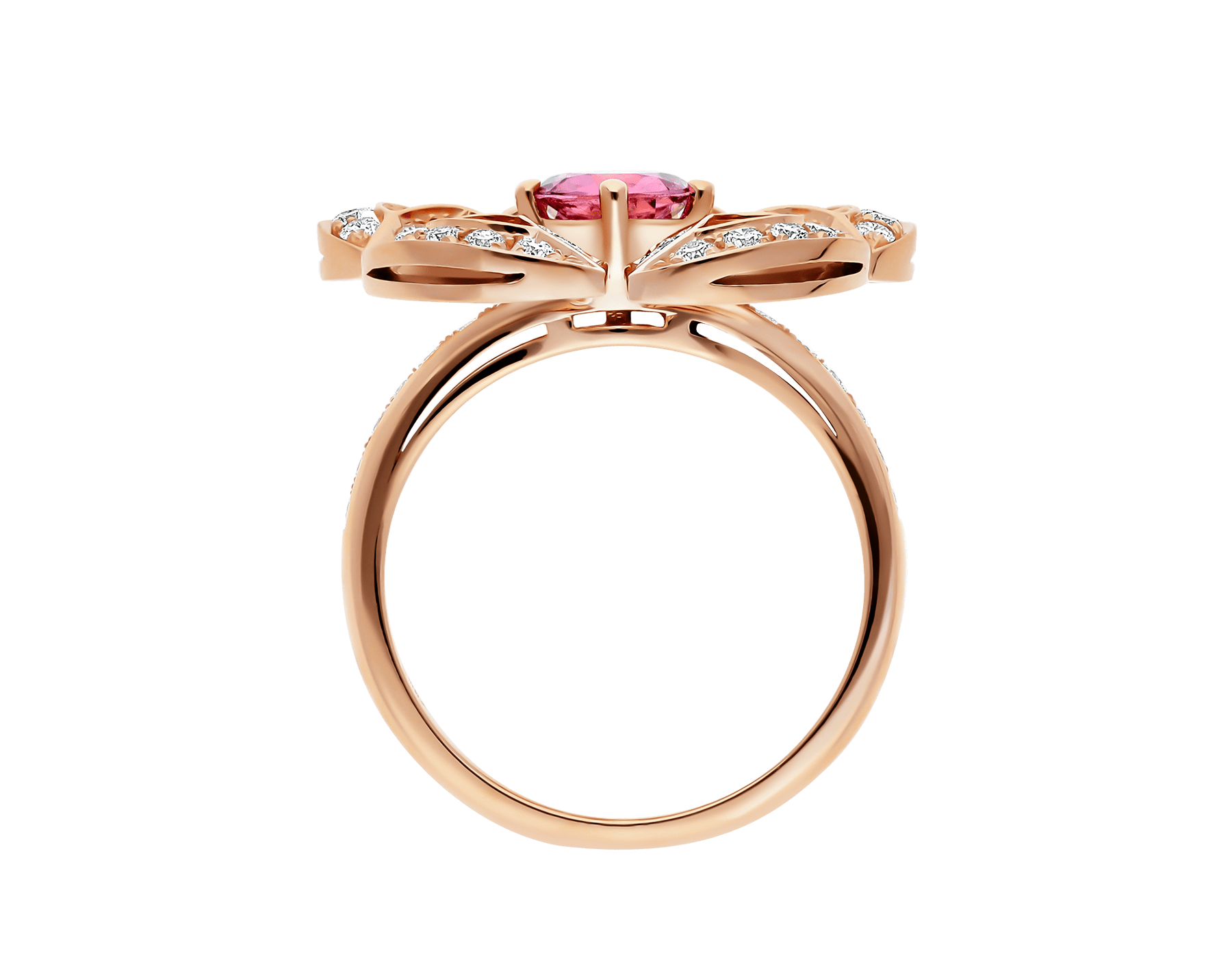 bvlgari oval diamond ring