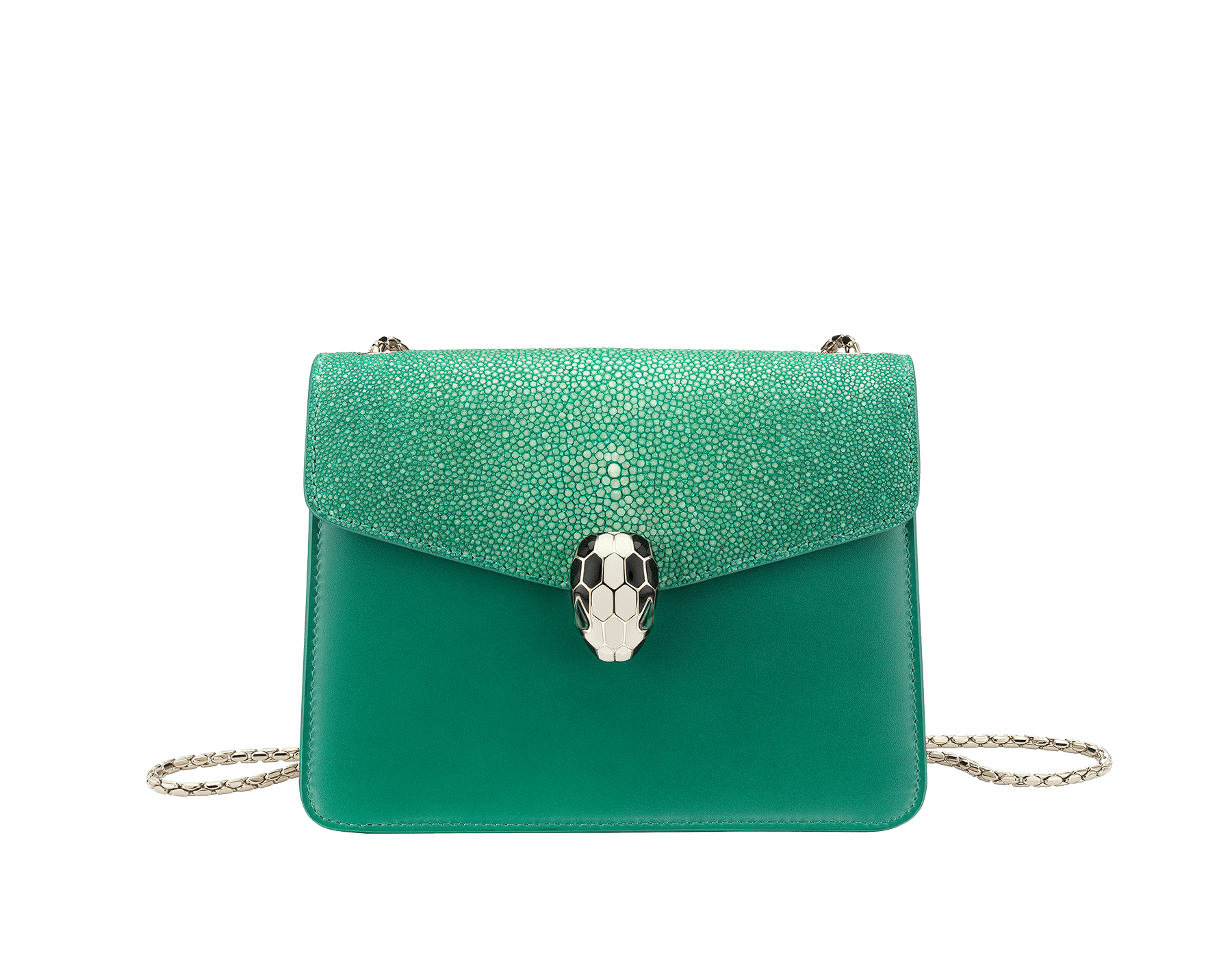 bulgari emerald green bag