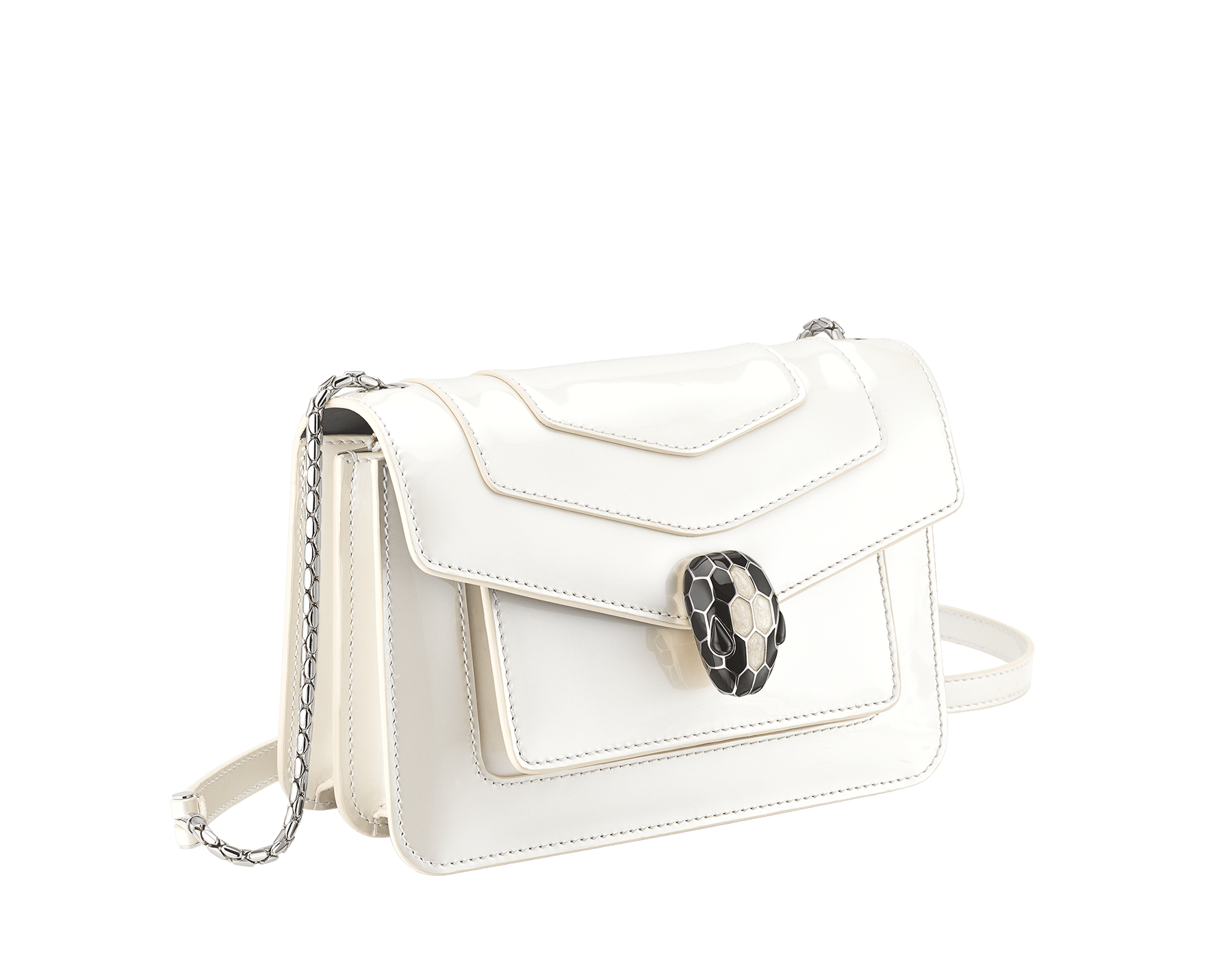 white bvlgari bag