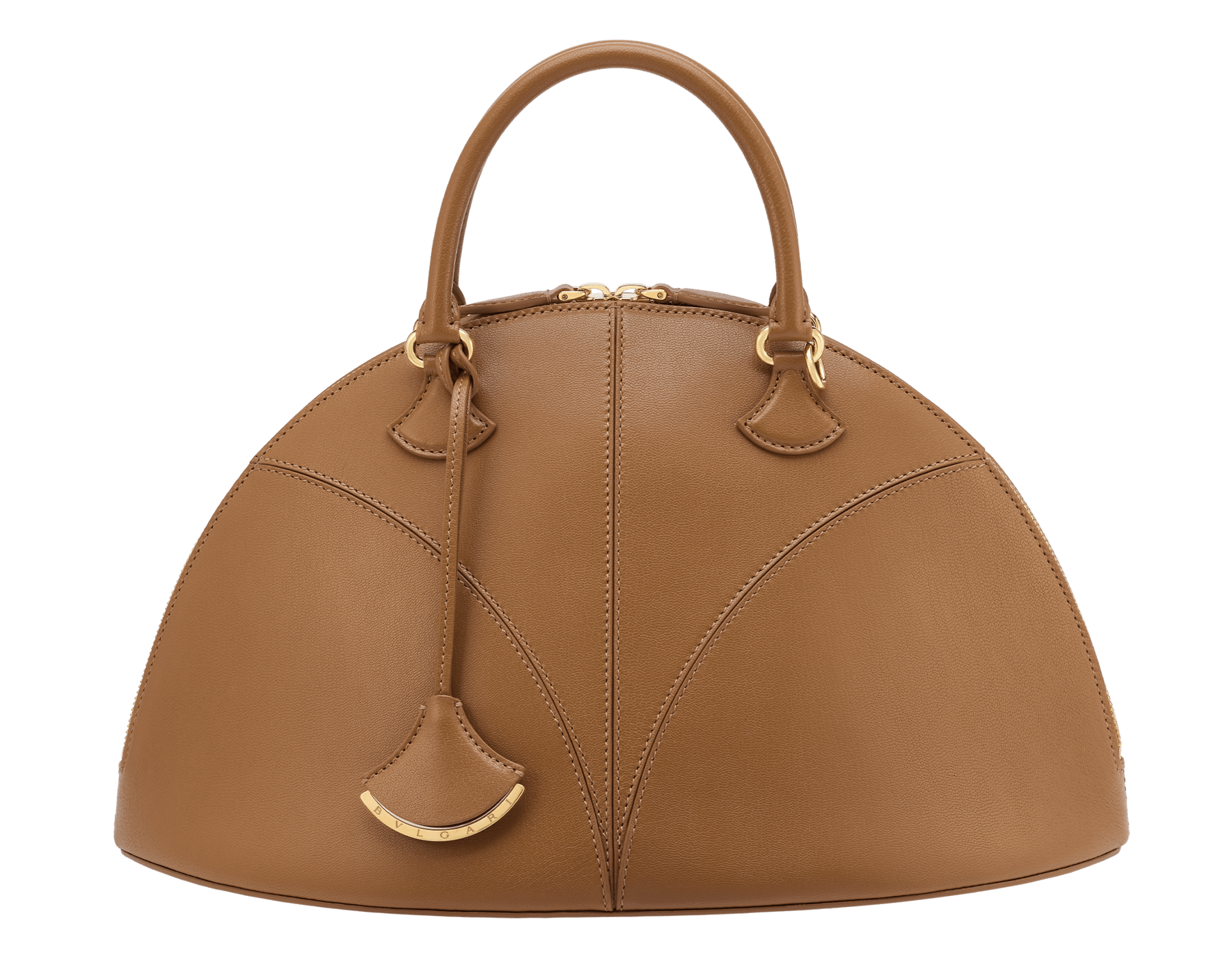Borsa a mano grande Marquise in pelle di capra nera con fodera in nappa nera e chiusura con cerniera. Ciondolo amovibile in pelle di capra nera con specchietto. DAS-001-1324L image 1