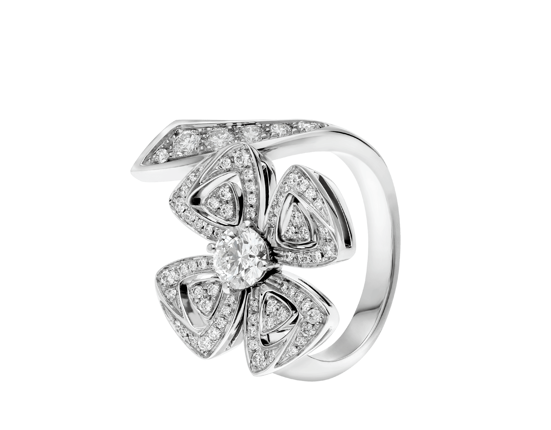 White gold Fiorever Ring with  ct Diamonds | Bulgari Official Store