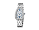 Orologio Serpenti Seduttori con cassa e bracciale in oro bianco 18 kt, lunetta in oro bianco 18 kt con diamanti e quadrante opalino argento. 103148 image 2