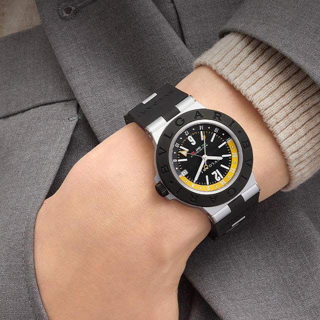 Bvlgari Aluminium GMT Vespucci watch.