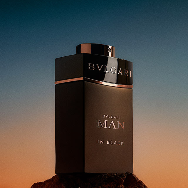 Bottle of the Bvlgari Man In Black fragrance.