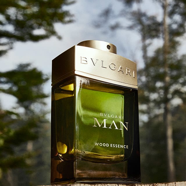 Bvlgari Man Wood Neroli fragrance for men, creative shot.
