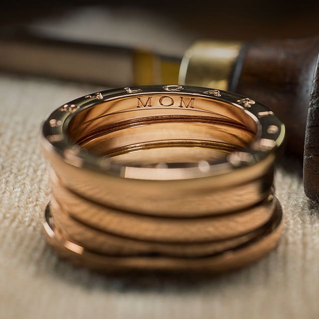 Picture representing Bzero1 ring with hotstamping.