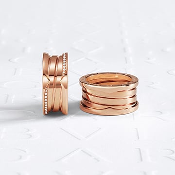 Picture representing Bzero1 rings in rose gold.