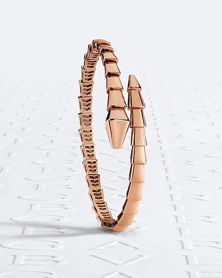 Picture representing Serpenti bracelet in rose gold.
