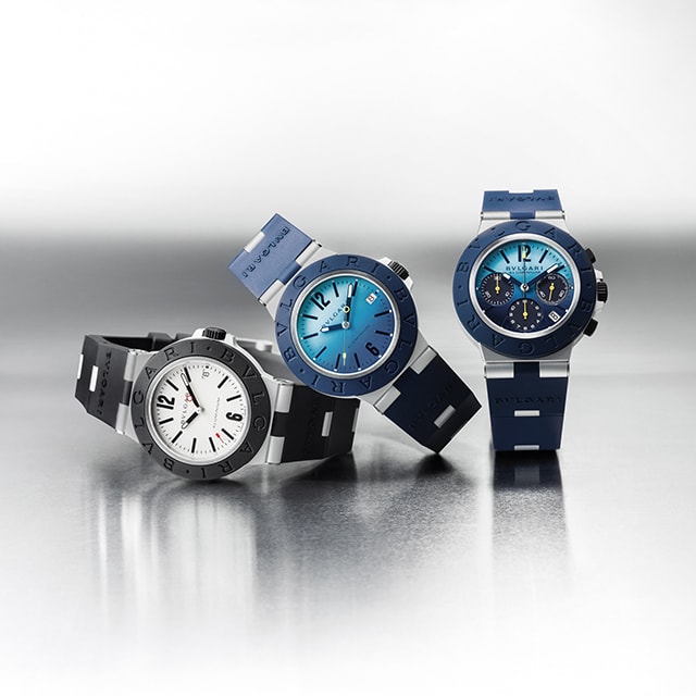 Bvlgari Aluminium GMT Vespucci watch.