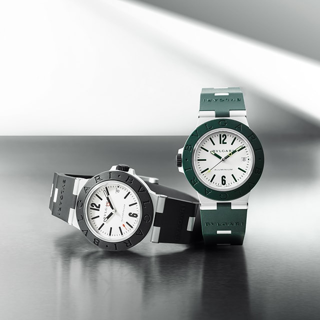 Bulgari Aluminium watches, creative shot.