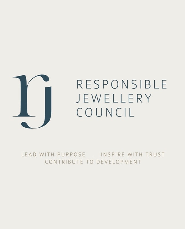 Logo of the Responsible Jewellery Council, the not-for-profit association of which Bulgari is a member.